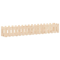 Fioriera Rialzata Giardino a Recinzione 200x30x30cm Legno Pino 832502