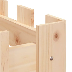 Fioriera Rialzata Giardino a Recinzione 200x30x30cm Legno Pino 832502