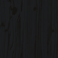 Vassoio per fioriera aiuola rialzata piante fiori terrazza giardino recinzione giardino design 200 x 30 x 30 cm pino massiccio nero 02_0039805