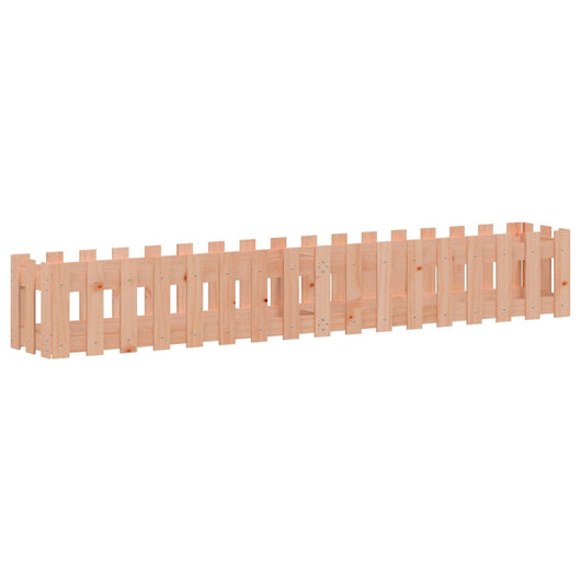 Vassoio per fioriera aiuola rialzata piante fiori terrazza giardino recinzione design legno massello douglas marrone 02_0039827