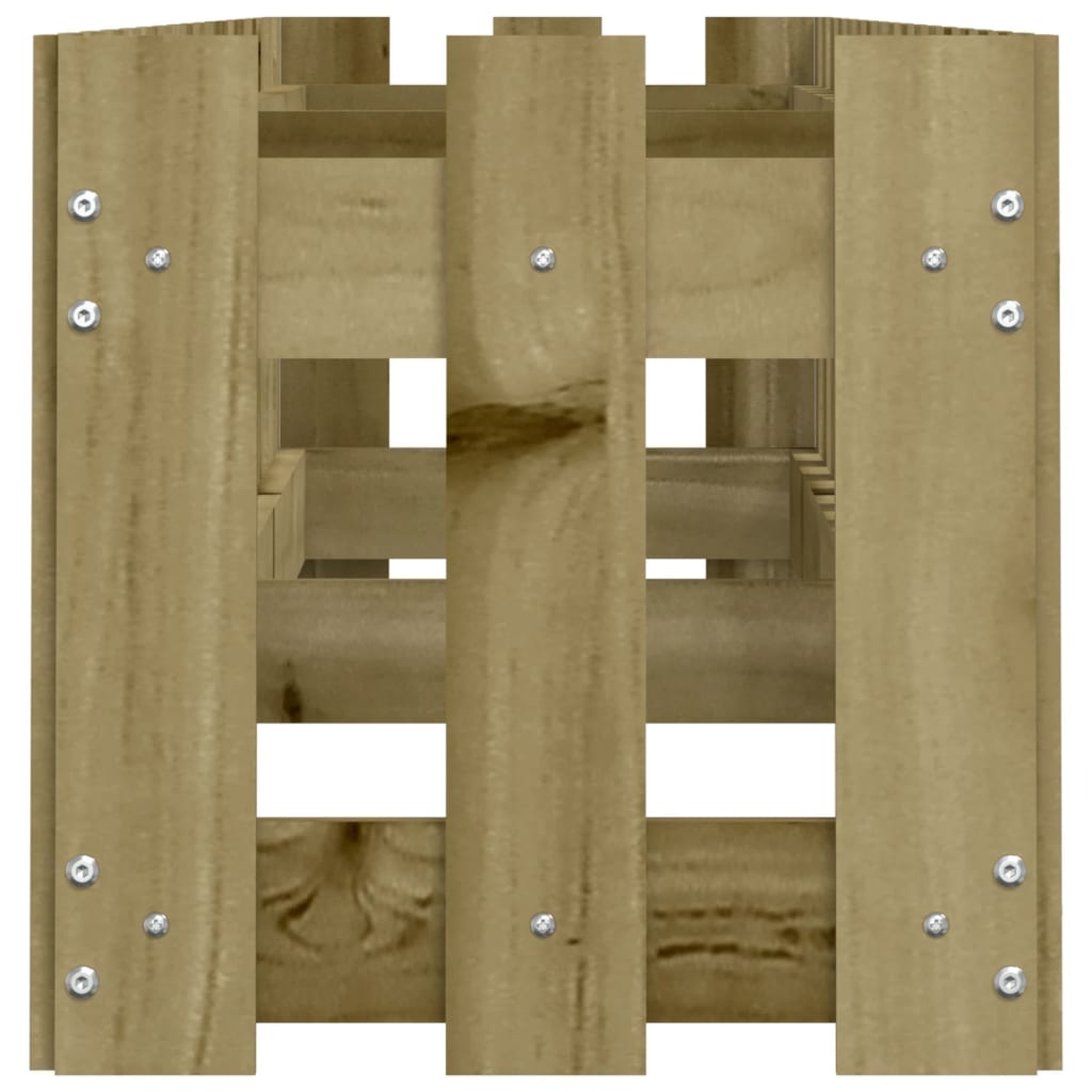 Fioriera da Giardino-Vaso da Esterno-Contenitore per Piante Recinzione 200x30x30cm in Pino Impregnato