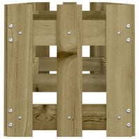 Fioriera da Giardino-Vaso da Esterno-Contenitore per Piante Recinzione 200x30x30cm in Pino Impregnato