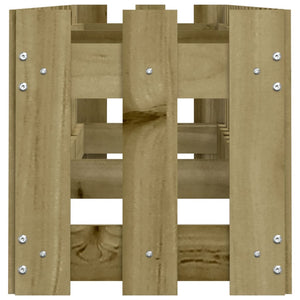 Fioriera da Giardino-Vaso da Esterno-Contenitore per Piante Recinzione 200x30x30cm in Pino Impregnato