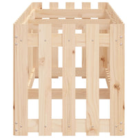 Fioriera da Giardino a Recinzione-Vaso da Esterno 200x50x50cm Massello Pino