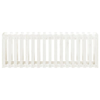 Vassoio per fioriera aiuola rialzata piante fiori terrazza giardino recinzione giardino design 200 x 50 x 70 cm pino massiccio bianco 02_0039810