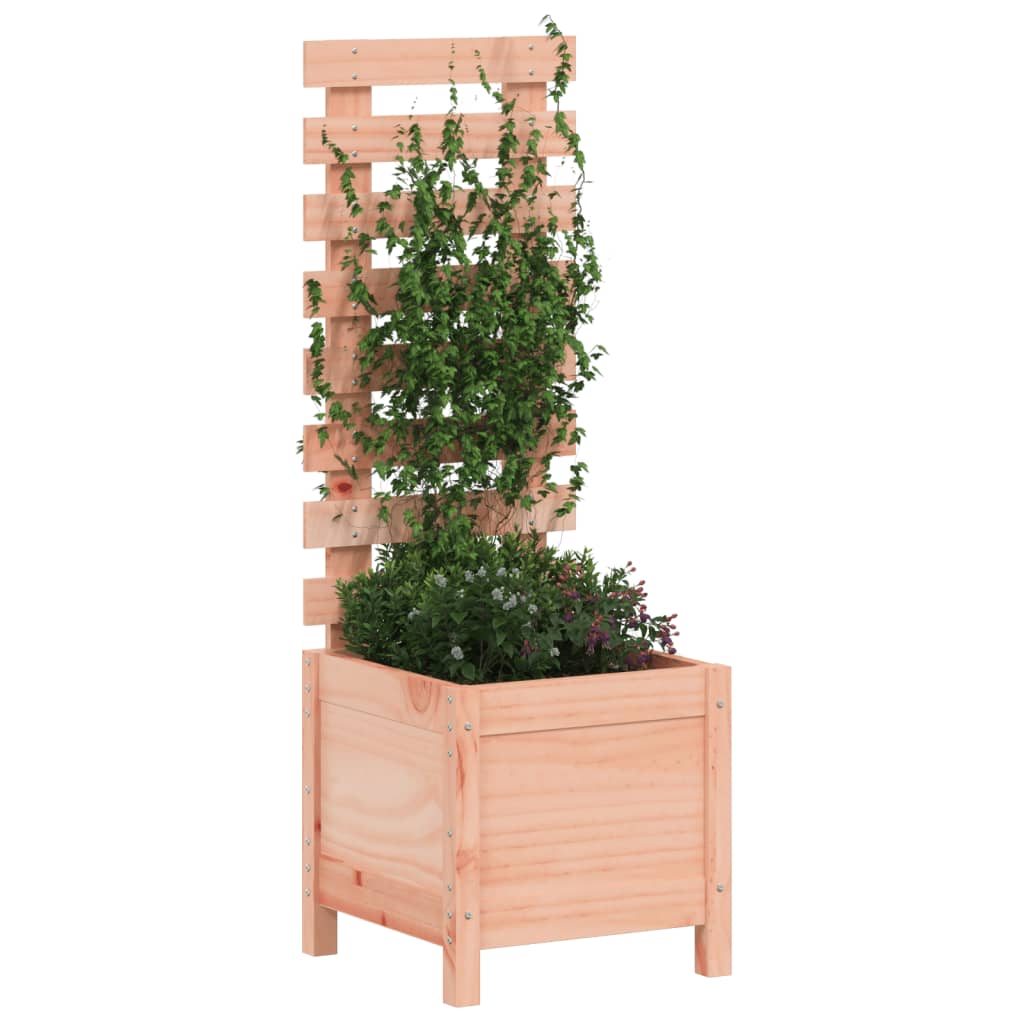 Fioriera Giardino con Rastrelliera 39x39,5x114cm Legno Douglas 832520