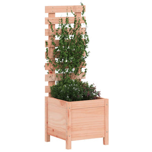Fioriera Giardino con Rastrelliera 39x39,5x114cm Legno Douglas 832520