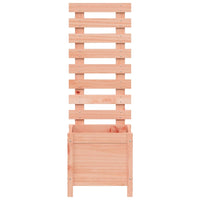 Vassoio per fioriera aiuola rialzata piante fiori terrazza giardino con supporto 39 x 39,5 x 114 cm legno massello douglas marrone 02_0038216