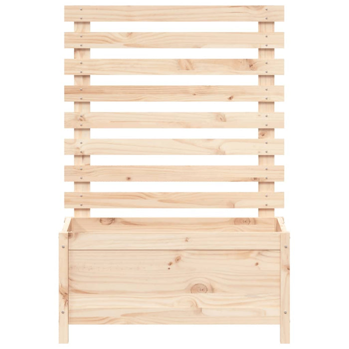 Fioriera Giardino con Rastrelliera 79x39,5x114cm Massello Pino 832521