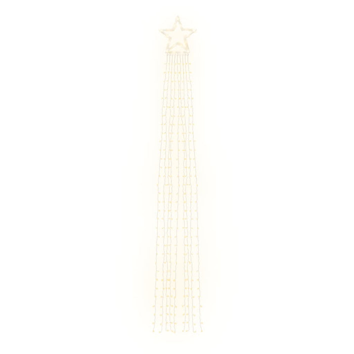 Illuminazione per Albero di Natale 320 LED Bianco Caldo 375 cm 356923