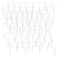 Luci di Natale a forma di ghiacciolo 100 LED Bianco Caldo 10 m Acrilico PVC 356227