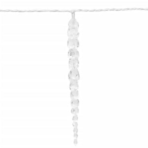 Luci di Natale a forma di ghiacciolo 100 LED Bianco Caldo 10 m Acrilico PVC 356227