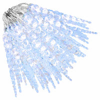 Luci di Natale a forma di ghiacciolo 200 LED Bianco freddo 20 m Acrilico PVC 356228