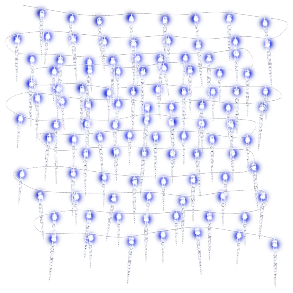 Luce Natale a Ghiacciolo 200 LED Blu 20 m Acrilico PVCcod mxl 80246