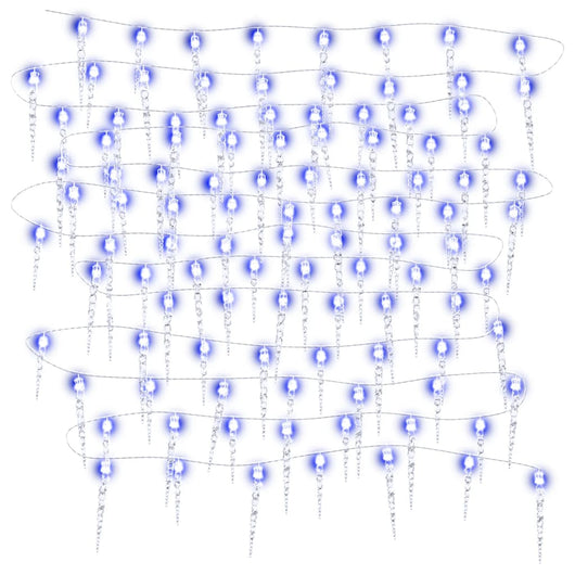 Luce Natale a Ghiacciolo 200 LED Blu 20 m Acrilico PVCcod mxl 80246