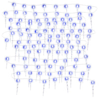 Luce Natale a Ghiacciolo 200 LED Blu 20 m Acrilico PVC 356229