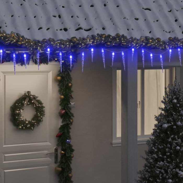 Luce Natale a Ghiacciolo 200 LED Blu 20 m Acrilico PVCcod mxl 80246