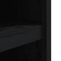 Mobili da Cucina da Esterno 2 pz-Armadio da cucina Neri in Legno Massello di Pino