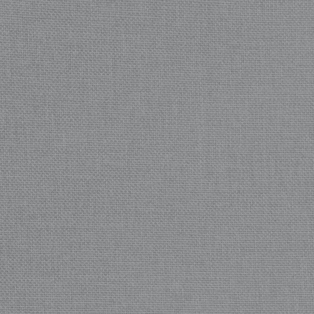 Poltrona Cabriolet con Poggiapiedi Grigio Chiaro in Tessuto 356436