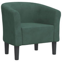 Poltrona Cabriolet Verde Scuro in Velluto 356444