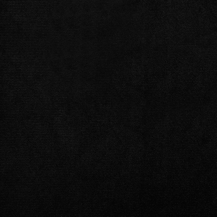 Poltrona Cabriolet con Poggiapiedi Nera in Velluto 356451