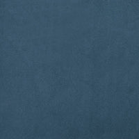 Poltrona Cabriolet con Poggiapiedi Blu Scuro in Velluto 356453