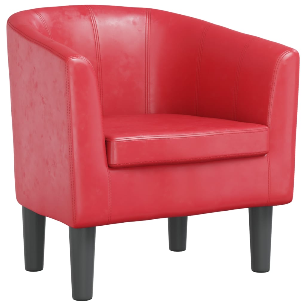 Poltroncina a Pozzetto Rossa in Similpellecod mxl 132567
