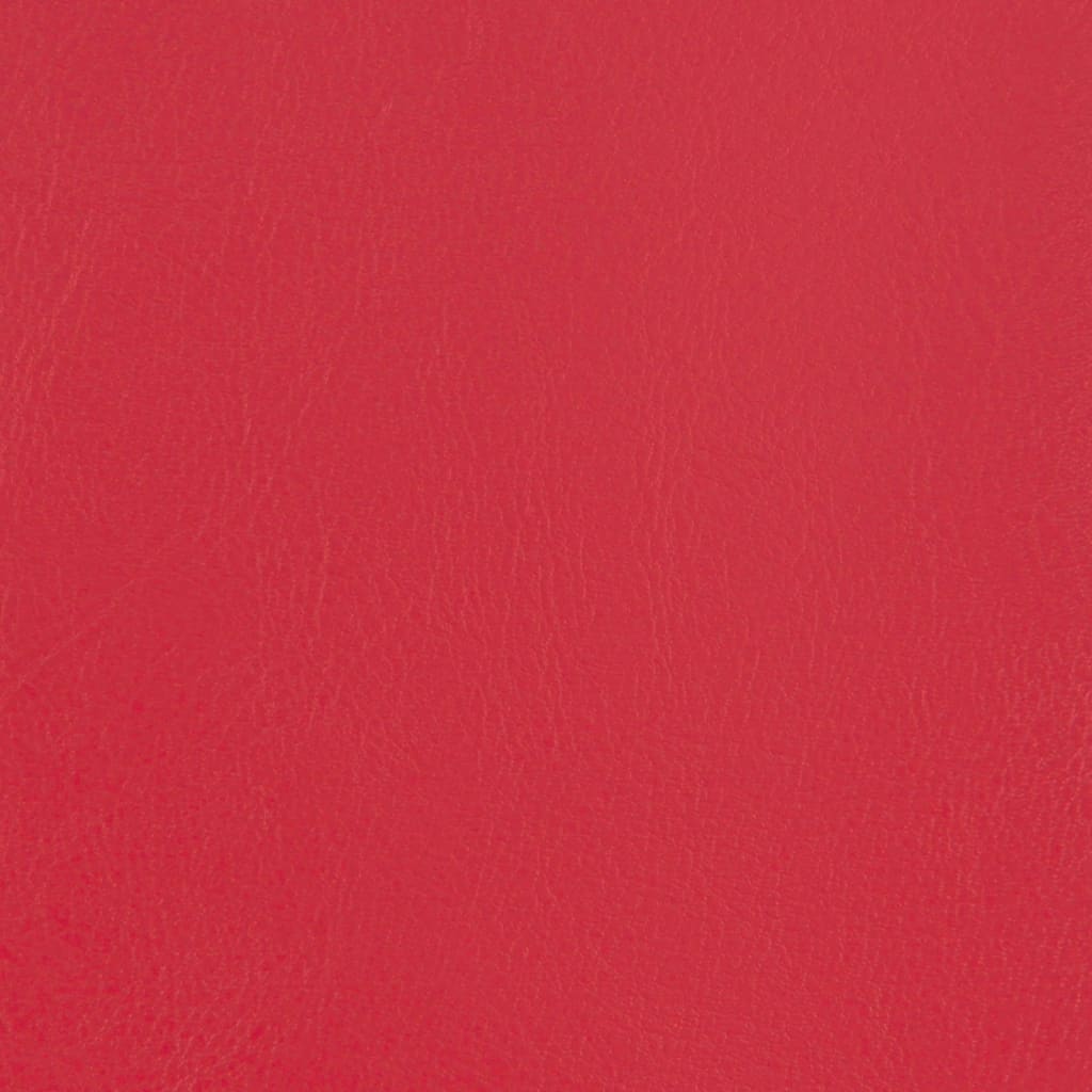 vidaXL Poltrona a Pozzetto con Poggiapiedi Rossa in Similpelle