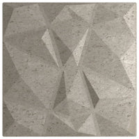 Pannelli Murali 24 pz Grigio Cemento 50x50 cm XPS 6 m² Diamante 356927