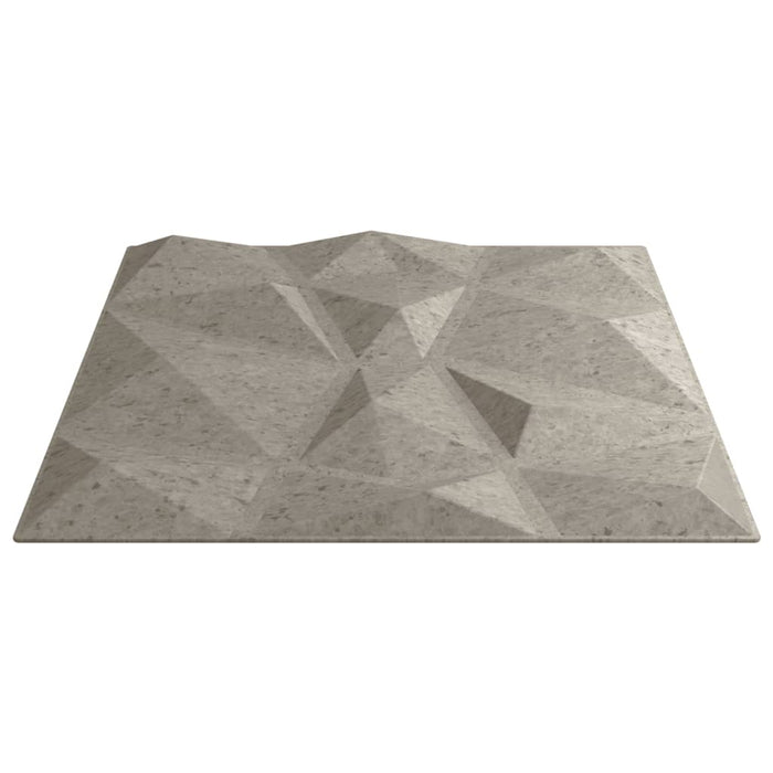Pannelli Murali 48 pz Grigio Cemento 50x50cm XPS 12 m² Diamante