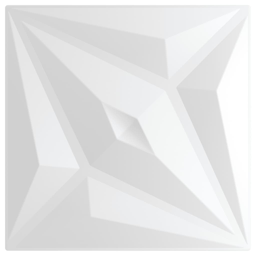Pannelli Murali 12 pz Bianchi 50x50 cm XPS 3 m² Stella 356931