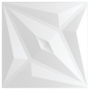 Pannelli Murali 12 pz Bianchi 50x50 cm XPS 3 m² Stella 356931