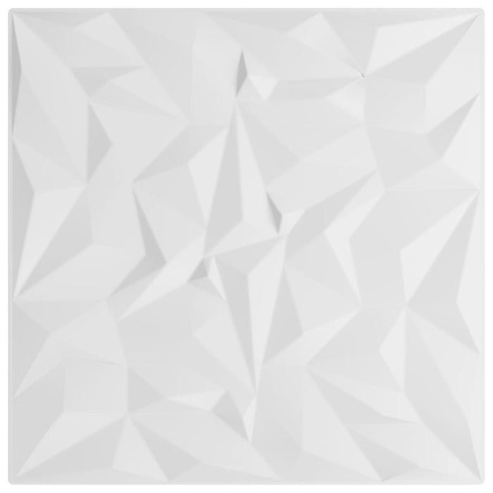 Pannelli Murali 24 pz Bianchi 50x50 cm XPS 6 m² Ametista 356944