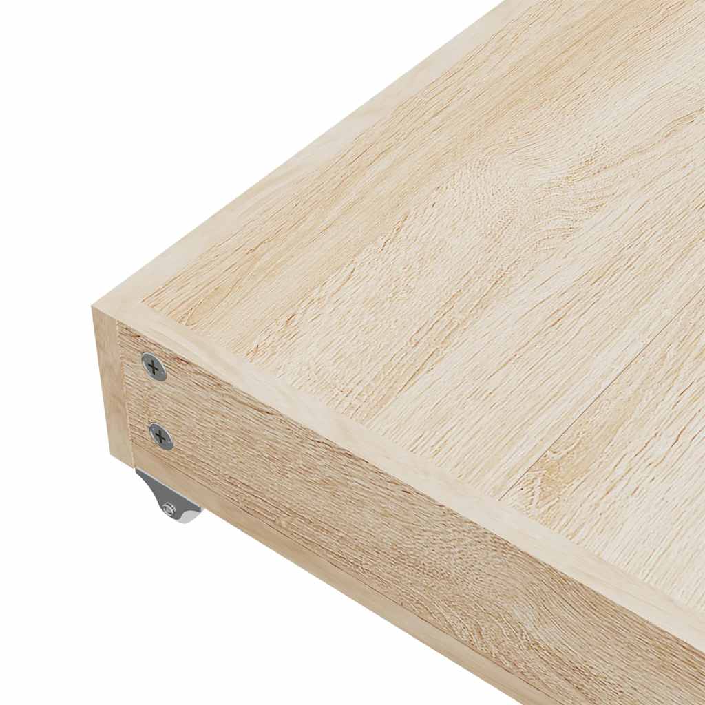 Cassetti da Letto 2pz Neri in Legno Multistrato e Similpelle 833922