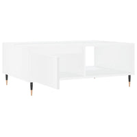 Tavolino da Salotto-Tavolino da soggiorno-Tavolo Bianco 90x60x35 cm in Legno Multistrato 403487