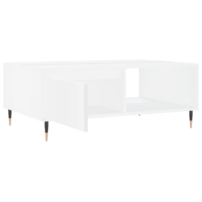 Tavolino da Salotto-Tavolino da soggiorno-Tavolo Bianco 90x60x35 cm in Legno Multistrato 403487