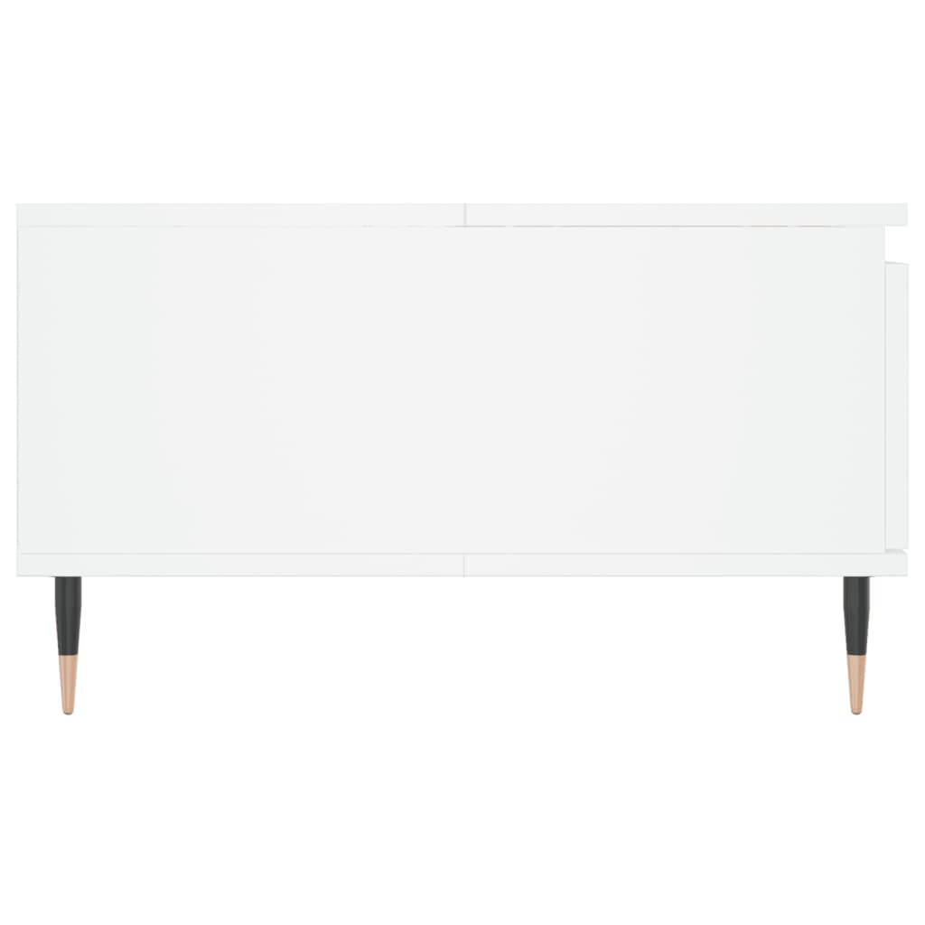 Tavolino da Salotto-Tavolino da soggiorno-Tavolo Bianco 90x60x35 cm in Legno Multistrato 403487