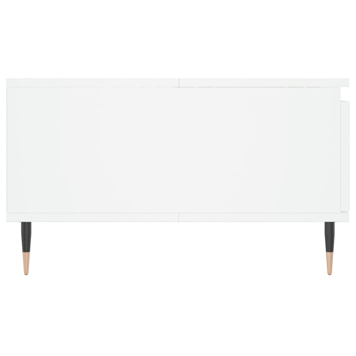 Tavolino da Salotto-Tavolino da soggiorno-Tavolo Bianco 90x60x35 cm in Legno Multistrato 403487