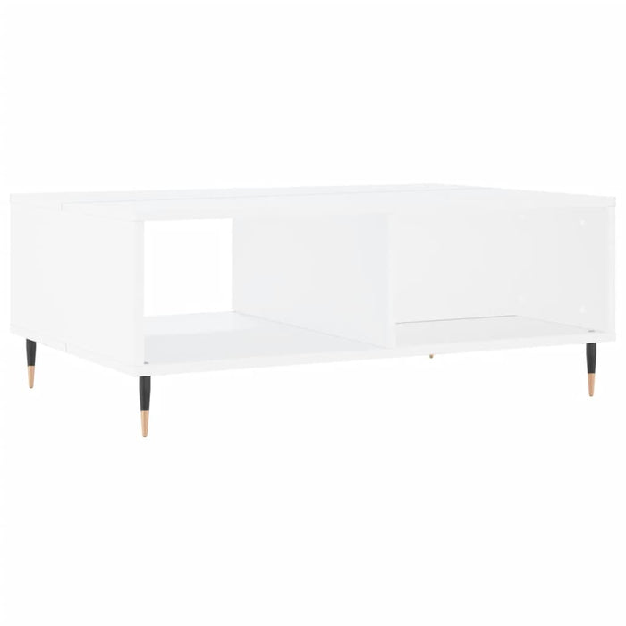 Tavolino da Salotto Bianco 90x60x35 cm in Legno Multistrato