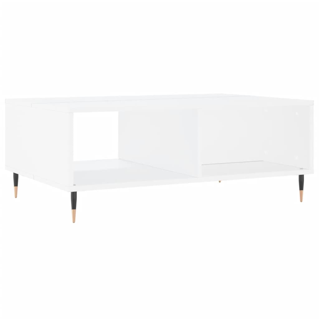 Tavolino da Salotto-Tavolino da soggiorno-Tavolo Bianco 90x60x35 cm in Legno Multistrato 403487