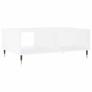Tavolino da Salotto-Tavolino da soggiorno-Tavolo Bianco 90x60x35 cm in Legno Multistrato 403487