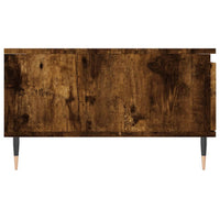 Tavolino da Salotto Rovere Fumo 90x60x35cm in Legno Multistrato 827057