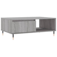 Tavolino da Salotto Grigio Sonoma 90x60x35 cm Legno Multistrato 827058