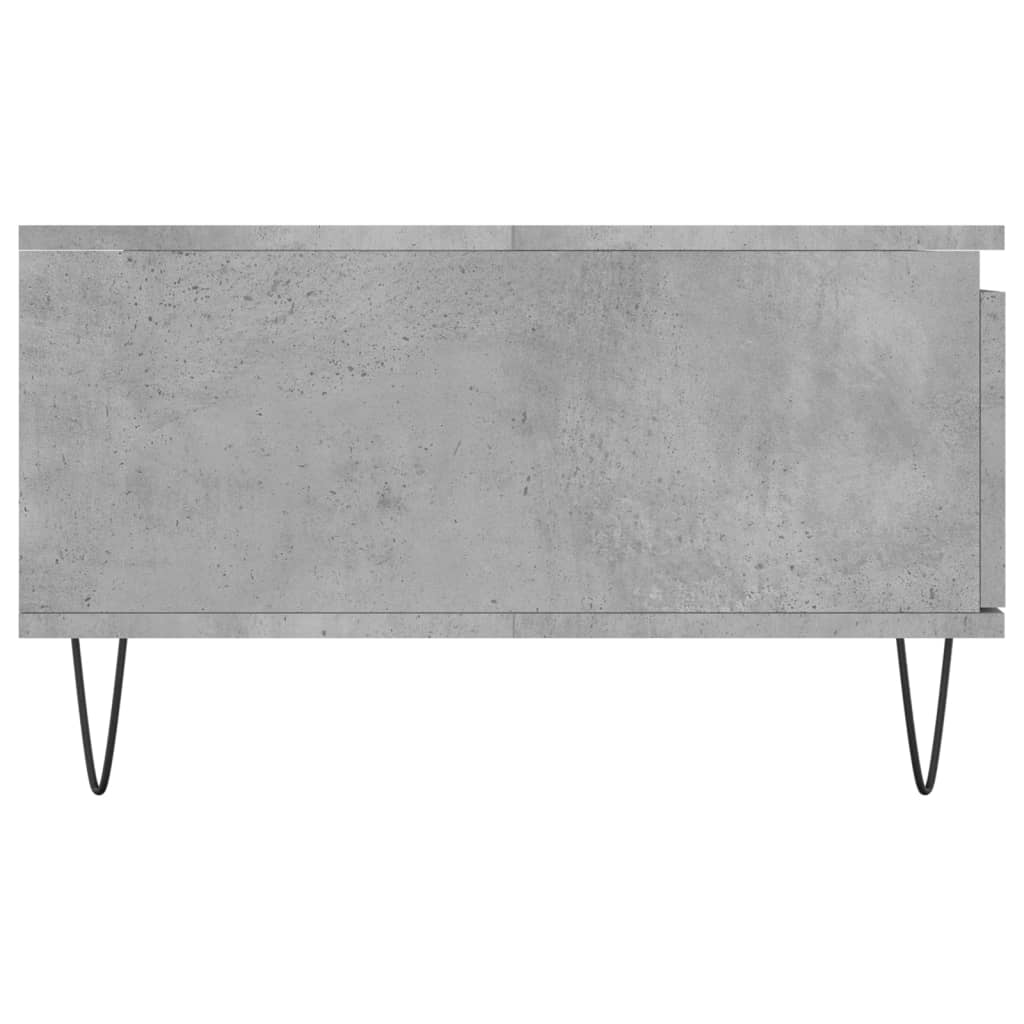 Tavolino da Salotto Grigio Cemento 90x60x35cm Legno Multistrato 827064