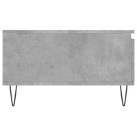 Tavolino da Salotto Grigio Cemento 90x60x35cm Legno Multistrato 827064