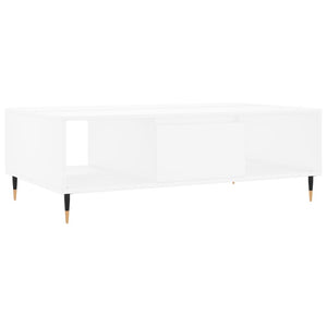 Tavolino da Salotto Bianco 104x60x35 cm in Legno Multistratocod mxl 82054