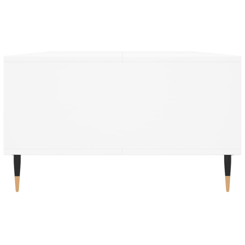 Tavolino da Salotto-Tavolino da soggiorno-Tavolo Bianco 104x60x35 cm in Legno Multistrato 562783