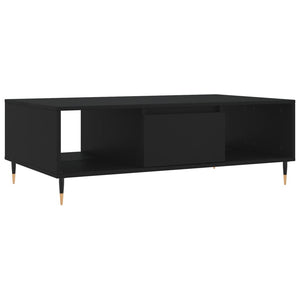 Tavolino da Salotto Nero 104x60x35 cm in Legno Multistrato 827077