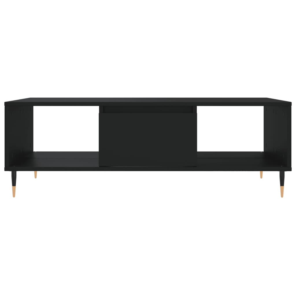 Tavolino da Salotto Nero 104x60x35 cm in Legno Multistrato 827077