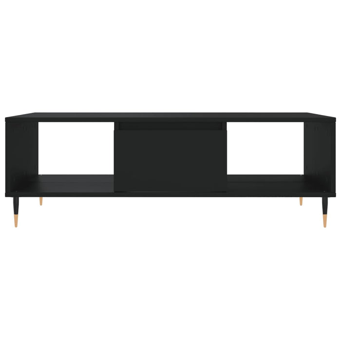 Tavolino da Salotto Nero 104x60x35 cm in Legno Multistrato 827077